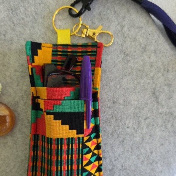 Southwestern Aztec Pouch – Clip-On Pen & Glasses Holder - Picture 2 of 2